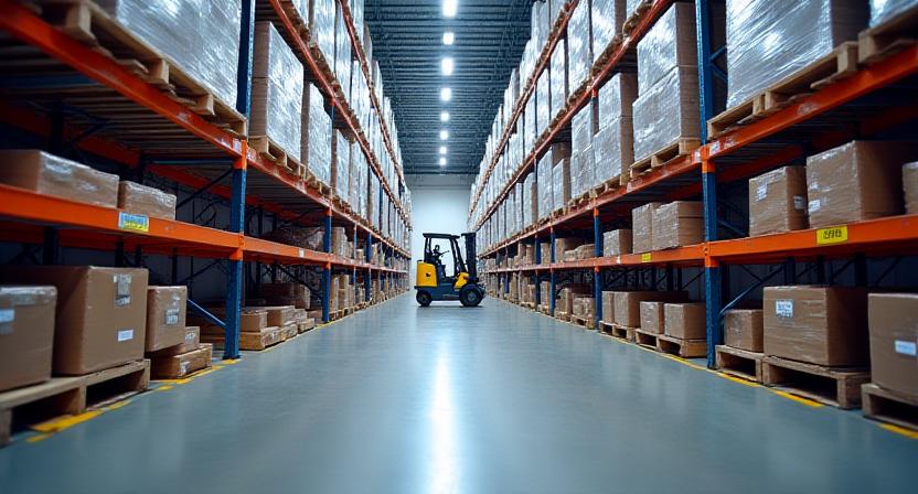 Inside our Marion facility showing freight movement